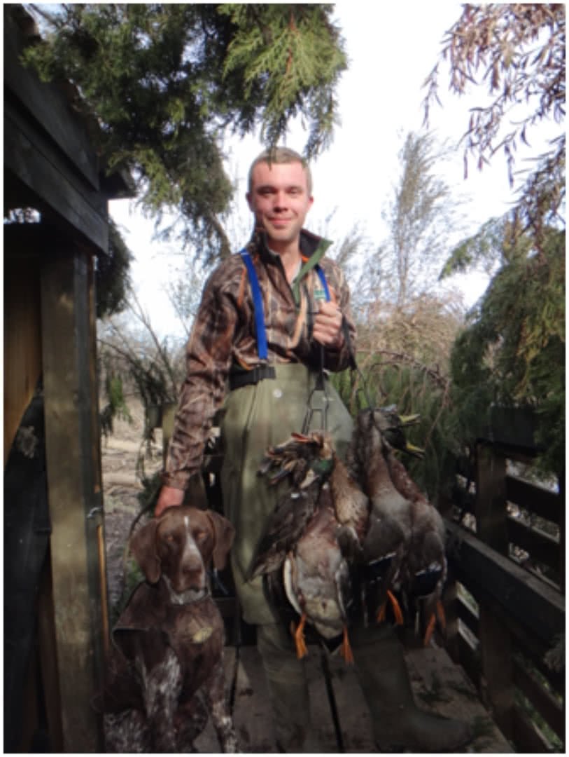 Successful morning duck hunting